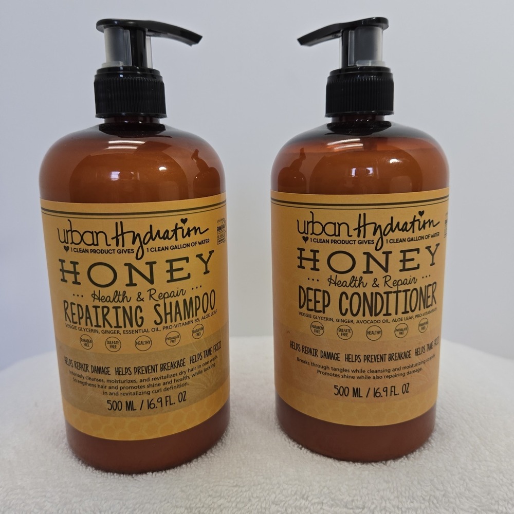 Urban Hydration Honey Health And Repair Deep Conditioner 16.9 oz Lot Of 2